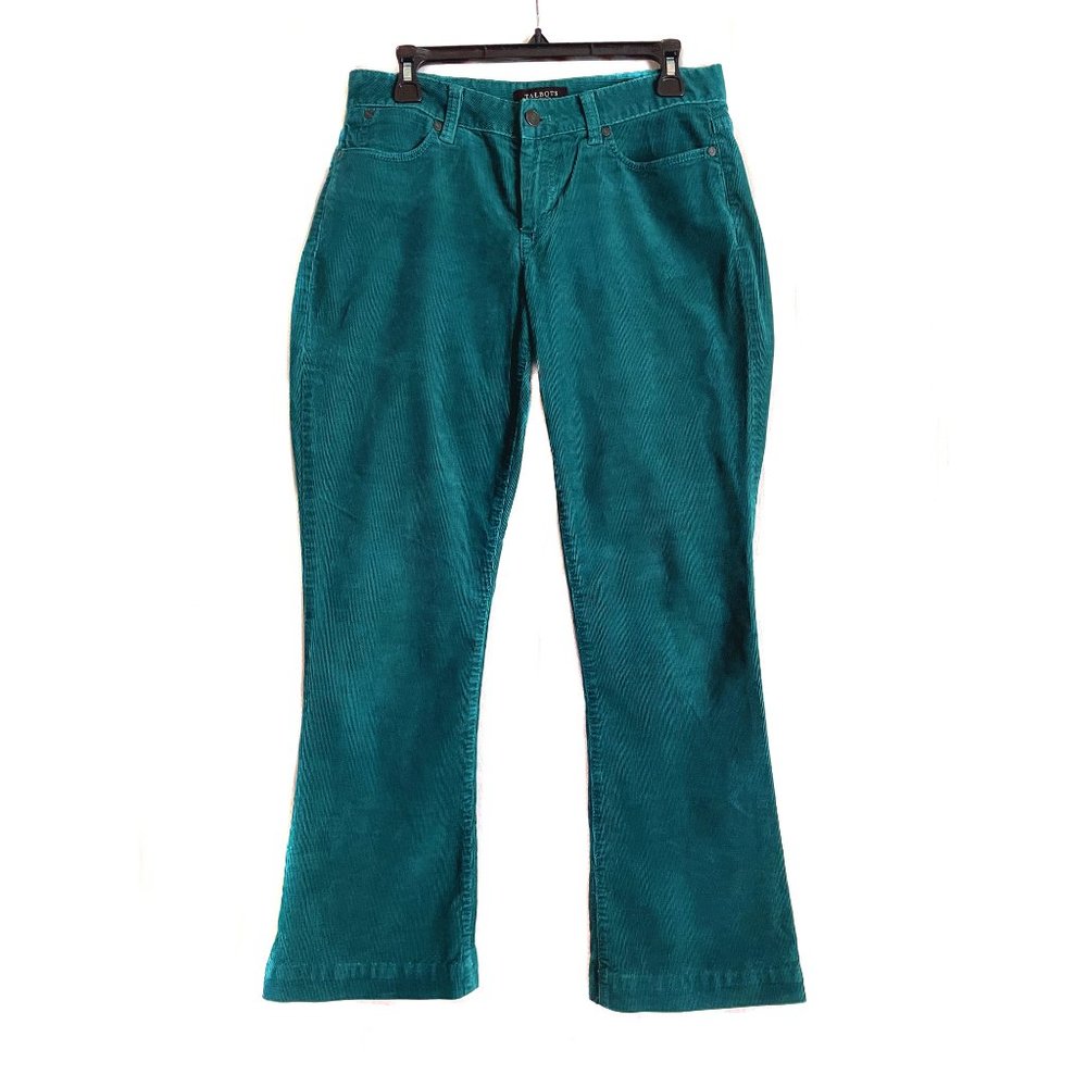 Talbots women's pants, dark teal, size 6